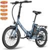 Elektrofahrrad Fafrees F20 Light 20" Reifen 250W Motor Faltbares Stadtelektrofahrrad Höchstgeschwindigkeit 25 km/h LCD-Display 48V 20AH Shimano 7 Gänge