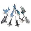10Pcs/Set Animal Model Vivid Simulated PVC Great White Shark Simulation Animal Model for Kids