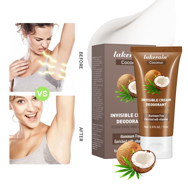 6 druhů dámského deodorantu s ovocnou příchutí vhodného pro osvěžení pokožky pod tělem a podpaží, pro radost z léta