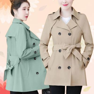 Outerwears Women's Trench Coat New Fashion Jackets  Casual Plus Size 4XL Medium Long Windbreaker  for Women
