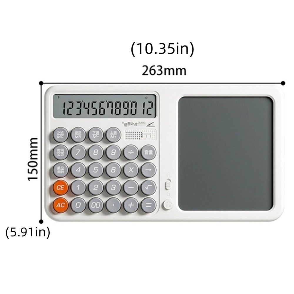 Eye Protection Screen Calculator with Notepad Digital Writing Tablet Calculator  Writing Pad