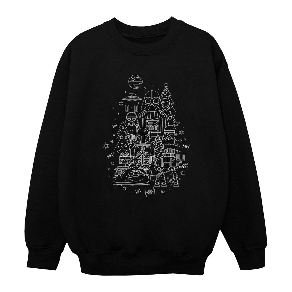 Star Wars Womens/Ladies Empire Christmas Sweatshirt