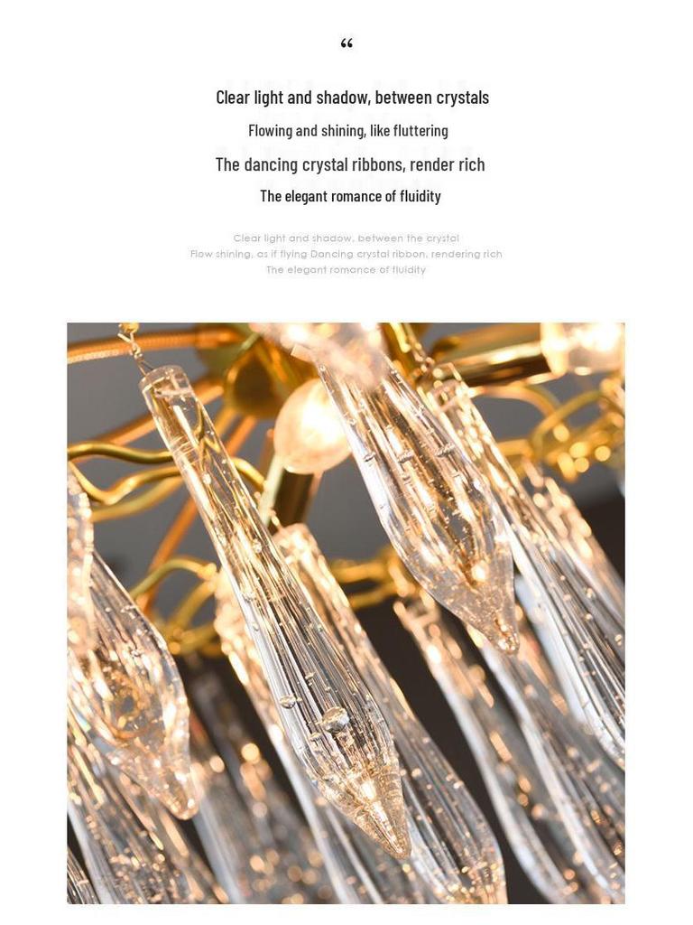 American Luxury Crystal Chandelier for Living, Dining, and Bedroom