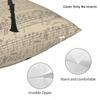 Clarinet Instrument Square Pillowcase Polyester Linen Velvet Pattern Zip Decor Pillow Case Bed Cushion Cover 18"