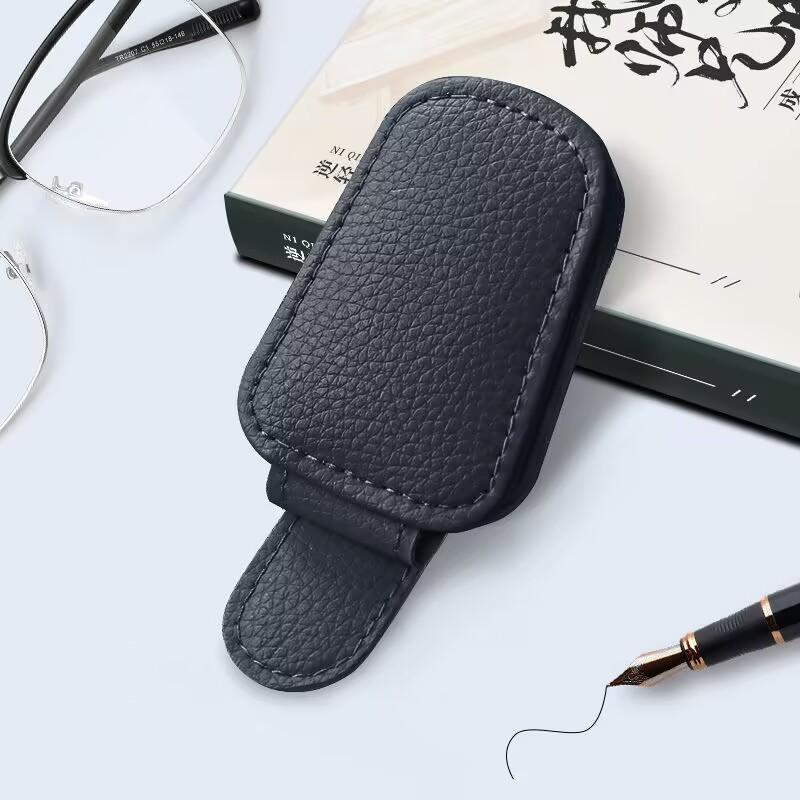 1pc Universal Car Sun Visor Glasses Clip, Made Of PVC, Car Glasses Holder, Interior Accessories, Glasses Storage Rack