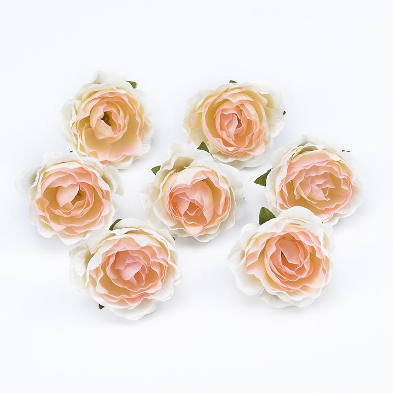 

30/50 Pieces 4CM Roses Heads Wedding Bridal Accessories Clearance Festival Decorations for Home Scrapbooking Artificial Flowers 30 Pieces