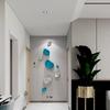 Electroplated Stone Wall Decoration for Hallway Entrance Abstract 3D Stone Wall Hanging Metallic Look Irregular Wall Ornament