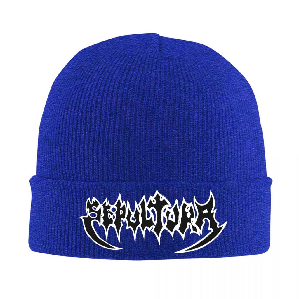 Sepultura Slayer Death Metal Warme Strickmütze Mode Mütze Herbst Winter Outdoor Beanie Hüte für Unisex Damen Erwachsene