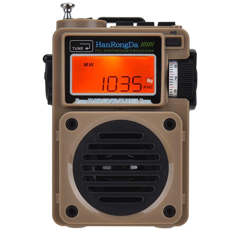 

701 Portable Bluetooth Rechargeable Radio with FM/MW/SW/WB and Card Play for Outdoor and Seniors