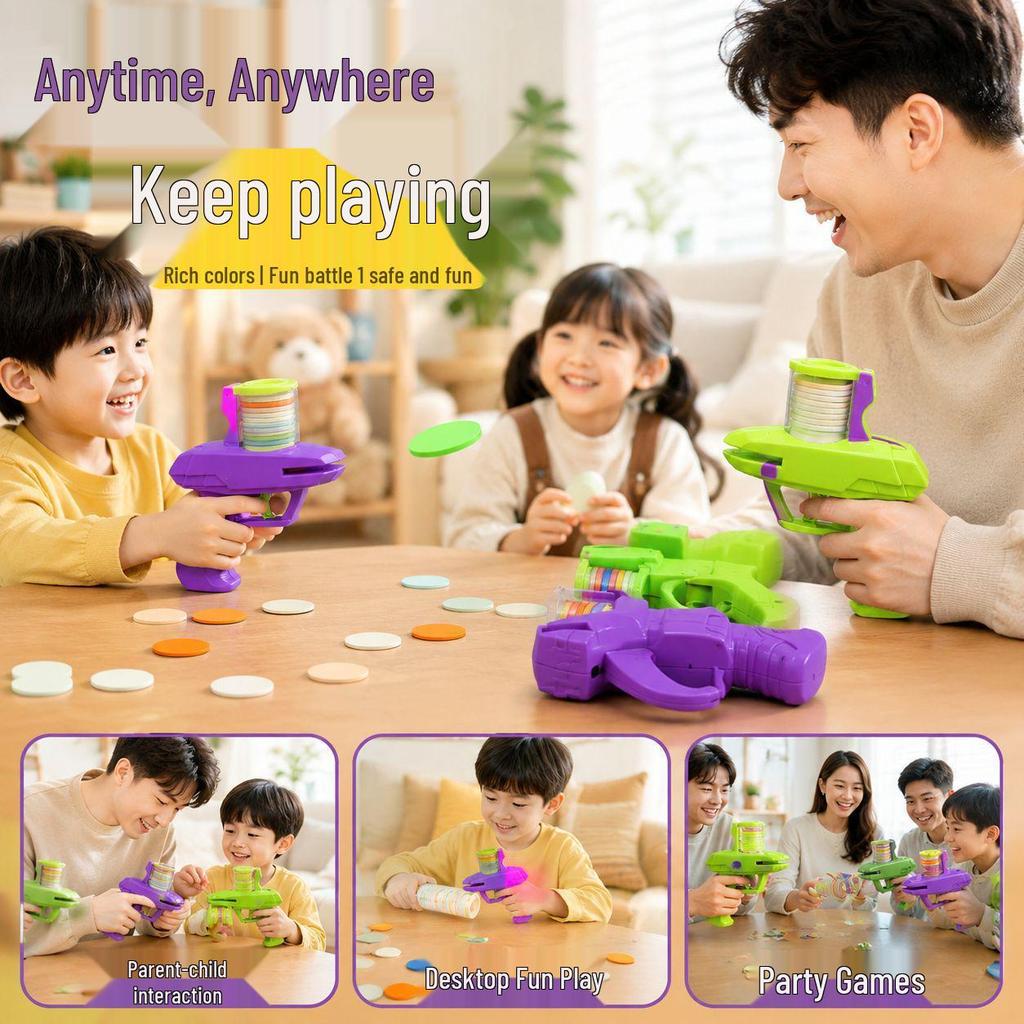Net Red Carrot Soft Disc Shooter: Kids' Indoor/Outdoor Parent-Child Play Toy for Stress Relief