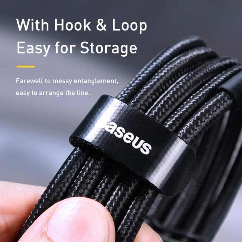 Baseus USB Typ C zu USB C Kabel Für 17 16 100W/5A PD Schnelllade-Ladekabel Für Macbook Samsung Typ-C Kabel