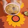 3pcs Sunflower Anti-scald Placemat Thickeneded Dining Table Insulation Mat Non-slip Coaster Kitchen Restaurant Dish Mat PVC Plate Cutlery Mat