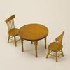 Wooden Dining Table Chair Model Set, Dollhouse Decoration Accessories Gift, Micro Landscape,
