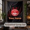 Wall Tapestry Aberdeen FC Print Custom Name Text Wall Hanging Home Decor