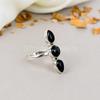 Black Onyx Gemstone 925 Sterling Silver Oval Shape Handmade Jewelry Ring For Women
