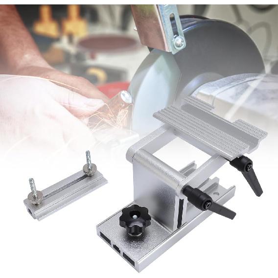 Premium Aluminum Alloy Tool Rest Sharpening Jig for 6-inch & 8-inch Bench Grinders - Lightweight