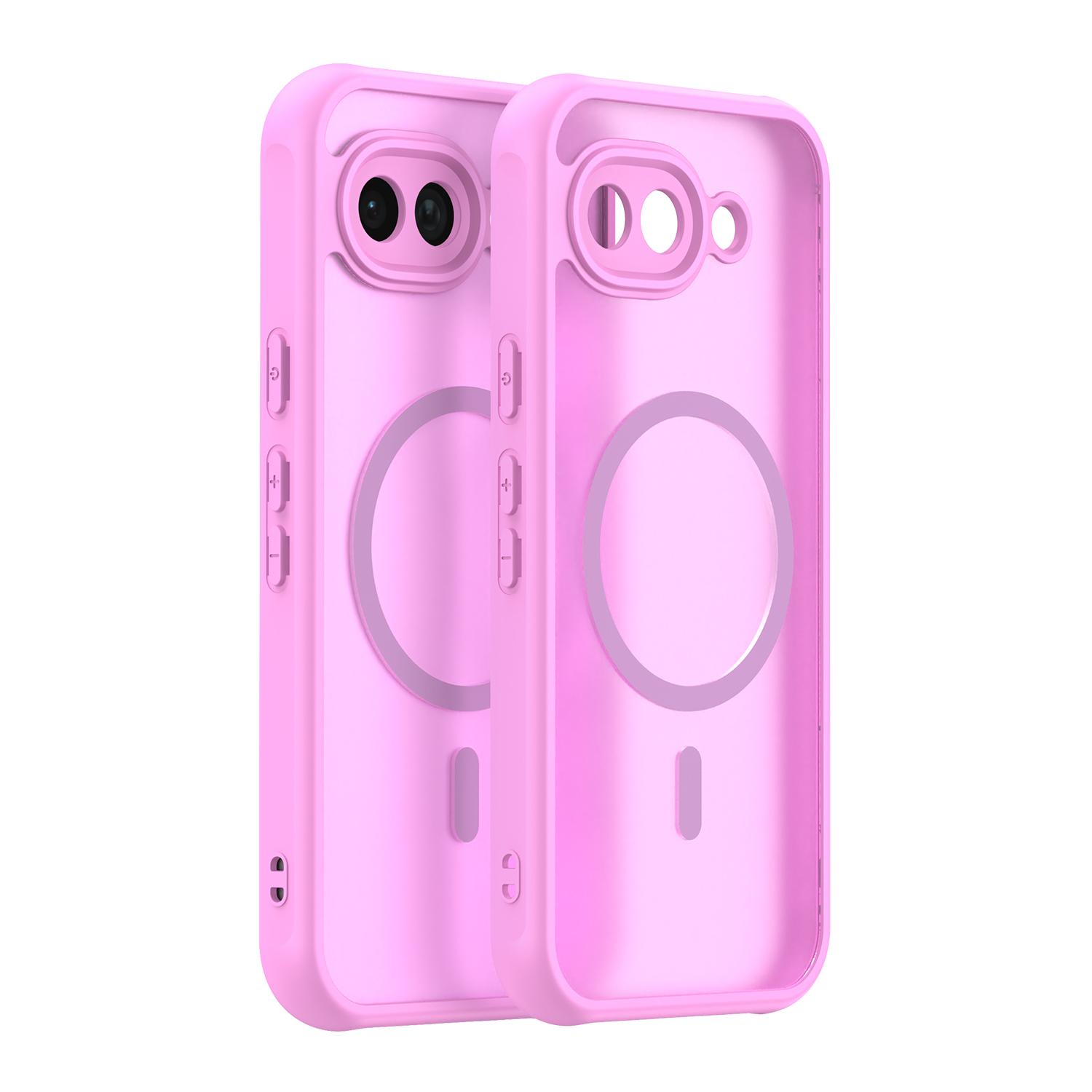 

Google Pixel 10A Phone Case,Magnetic Shockproof Phone Case,Bumper Hybrid Cover for Google Pixel 10A рожевий