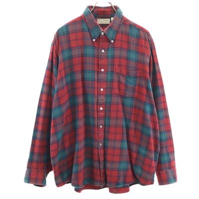 Cămașă Bărbați Vintage anii '80 Made in USA cu model carouri Mânecă lungă Bumbac Folosit