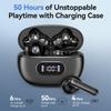 UYUXIO TWS BT 5.4 Headphones Clear Calls IP7 Wireless Earbuds with 48H Play Time HiFi Stereo Ear Buds with LED Display for Sport