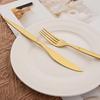 16Pcs Cutlery Set Dinner Knife Fork Spoon Flatware Set Kitchen Gold Dinnerware Stainless Steel Tableware Silverware Set Gift