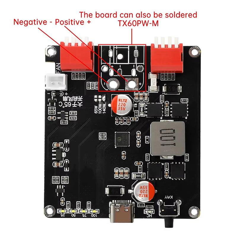 Type-C 140W 2S~6S Bms Charger Module Bidirectional Fast Charger Module Ip2366 Lithium Battery Charging Board