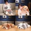 Adorable Soft Plush Long Hair Dual Color Dog Doll For Cuddly Comforting Gifts