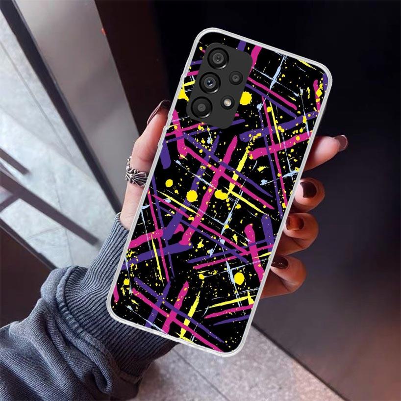 Simple Pattern Graffiti Phone Case For Samsung Galaxy A17 A16 A15 A14 A13 A57 A56 A55 A54 A53 A37 A36 A35 A34 A33 A26 A25 A24 A2