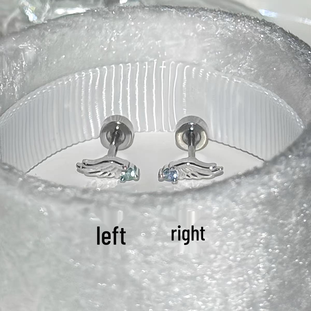 Серьга-гвоздик для хряща уха Star Elf Maldives Blue Mini Wing для женщин