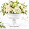 High-footed Design Urn-shaped Vase Metal Material Flower Pot Elegant Metal Vase  Home Decor