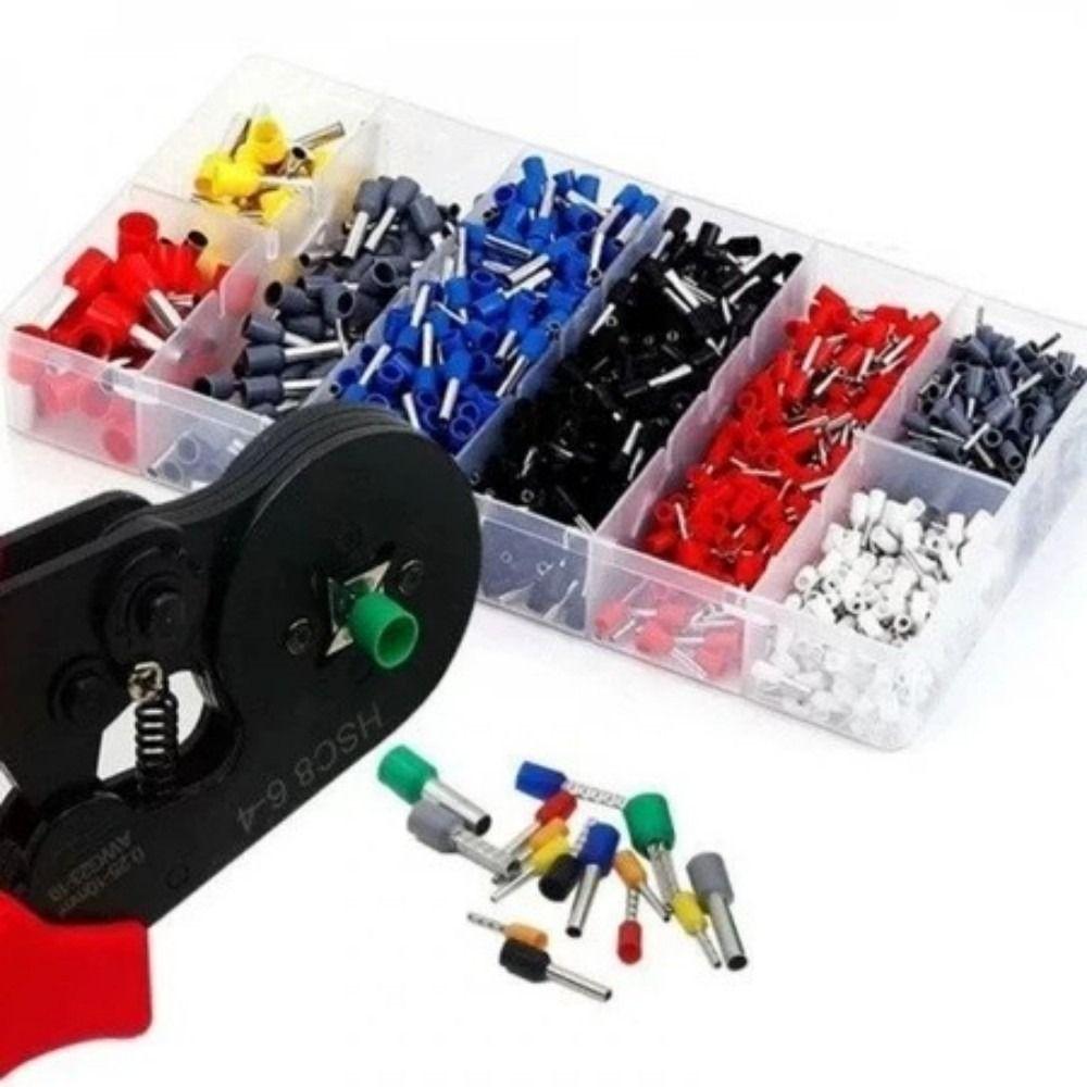 1250pcs Terminals Wire Ferrules Crimpers Terminal Crimping Tool  Wiring Installation