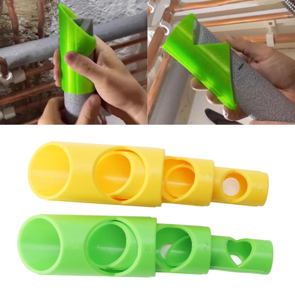 6PCS Foam Pipe Cutter Tool Plastic Pipe Insulation Cutting Guide Fixture Lagging Cutting Tool for Ho