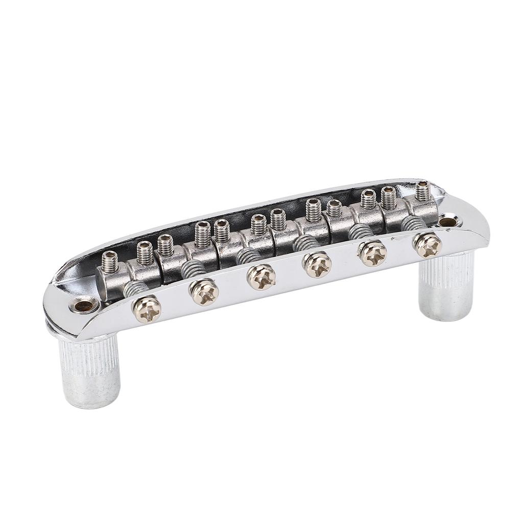 Guitar Bridge Replacement Zinc Alloy Top Load Adjustable Saddle Tremolo Bridge for Jazzmaster 6 String Guitars
