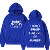 Rapper Destroy Lonely Hoodies I Dont Trust Forgive or Forget Text Letters Graphic Printing Autumn Winter Fleece Sweatshirts