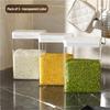 Transparent Plastic Kitchen Storage Jar Sealed Moisture Proof Insect Proof for Grain Snack Dried Fruit - Food Storage Container