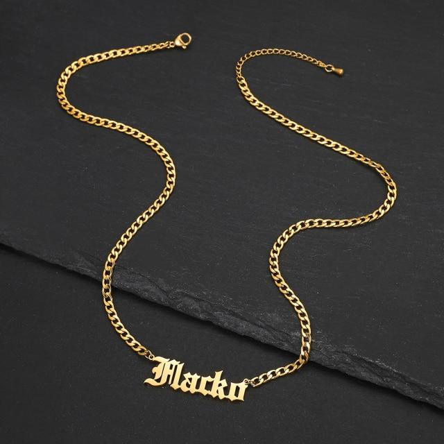Personalized Custom Handwritten Name Necklace Art Signature Nameplate Necklace Unique Memorial Jewelry For Men Women Handwritten