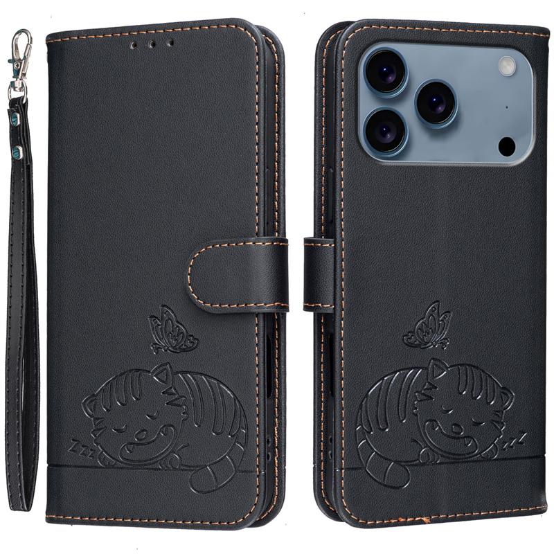 

Fashion Flip PU Leather Phone Case For iPhone 17 Pro Max 17 Air 16E 16 Plus 15 14 13 12 11 Pro Max XS XR X Wallet Card Slots Holder Pocket Cover Coque iPhone 17 Pro Max чорний