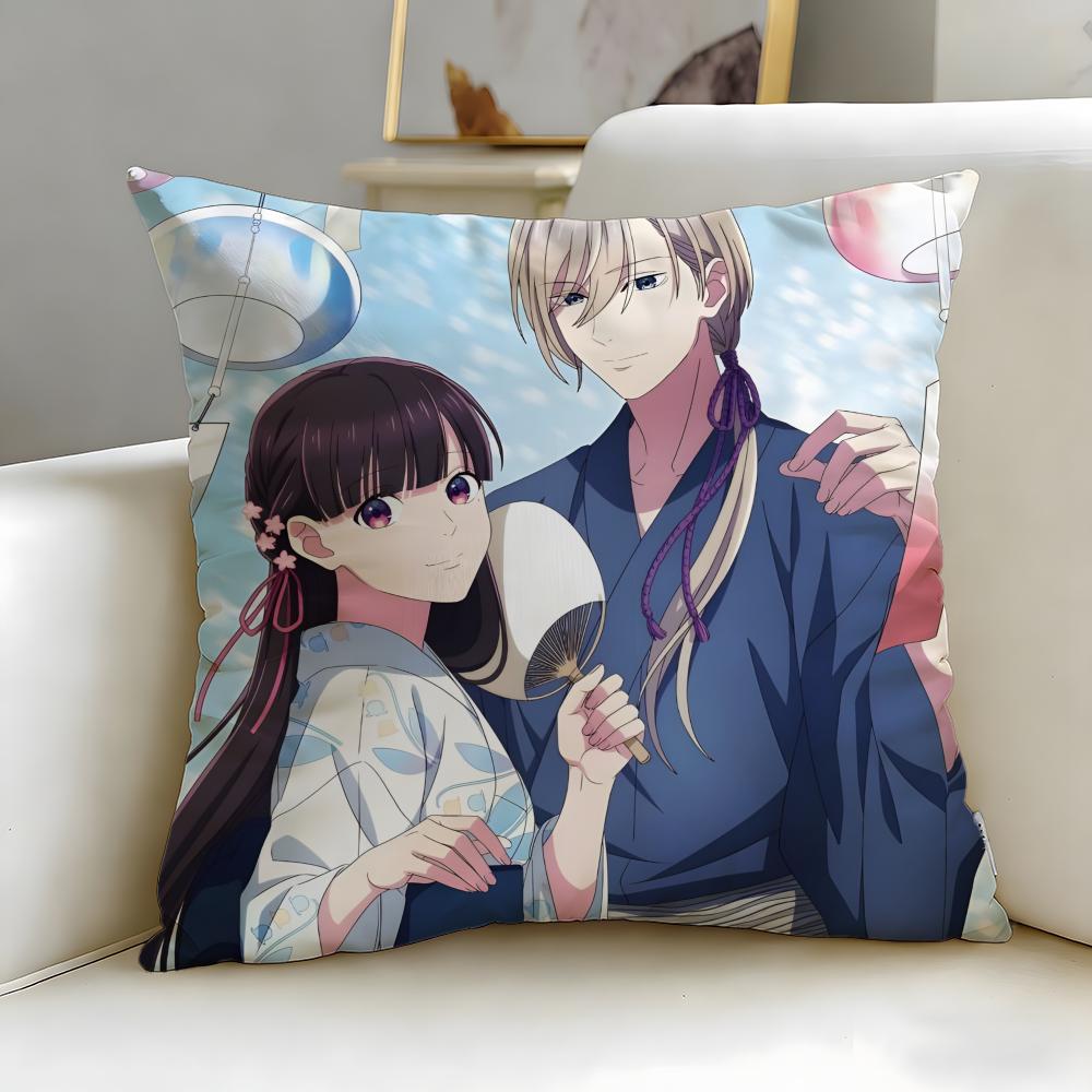 Popular Anime My Happy Marriage Cushion Cover Soft & Easy-Wash Pillow Case – Versatile for Couch, Bed, Travel and Office