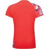 Li Ning Badminton Competition Series Quick-Dry Training Stand-Collar Short-Sleeve Badminton Shirt Women Tops Red AAYU230-3