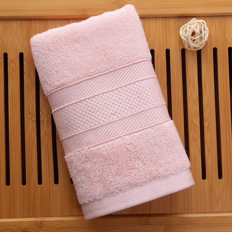 Absorbent Bamboo Fiber Washcloths - Pure Cotton Face & Bath Towels with Embroidered Logo