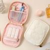 Zipper Mini Storage Case Lightweight Cosmetic Pouch Elegant Makeup Bag  for Women