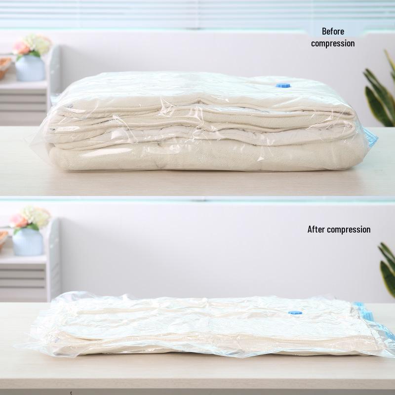 Großer Vakuum-Aufbewahrungsbeutel für Kleidung und Steppdecken - Staubdichter Kompressions-Organizer