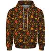 Autumn 3D Skull Pumpkin Printed Hoodies Fashionable Casual Sports Long Sleeved Men's Hooded Sweatshirts
