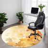 1pc Autumn Leaves Office Round Area Rug, Indoor Mat Suitable For Office, Under Office Chairs Bedroom Living Room Home Decor, Room Deco