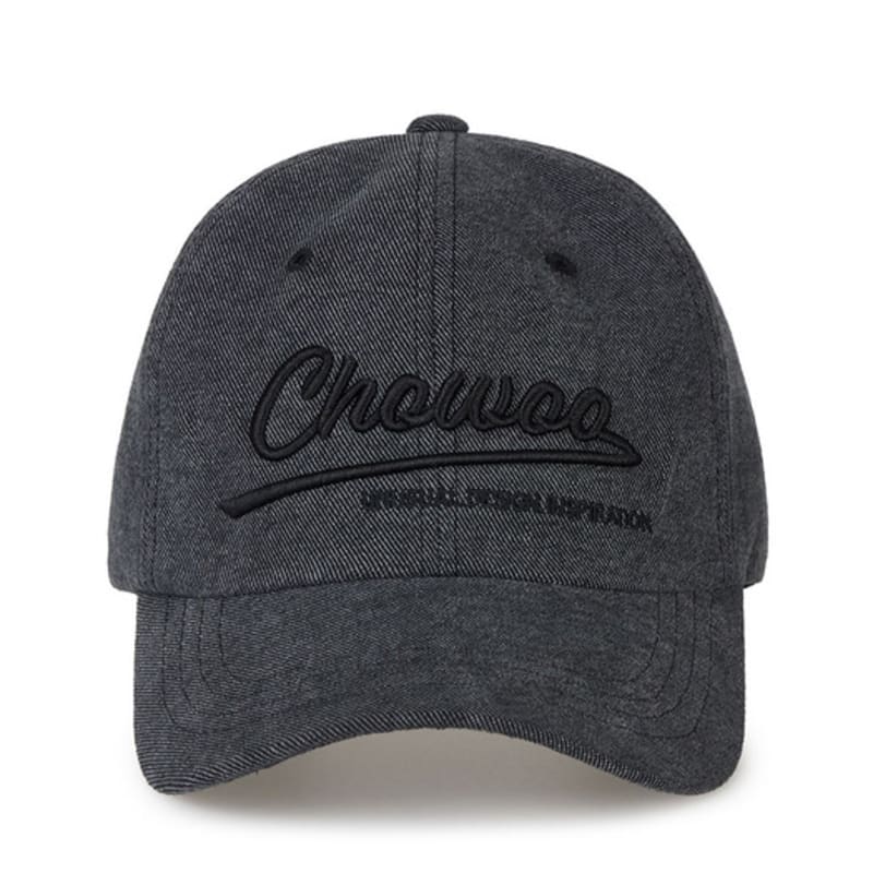 CHOWOO BASE CHOWOO LOGO DENIM CAP-GRAY