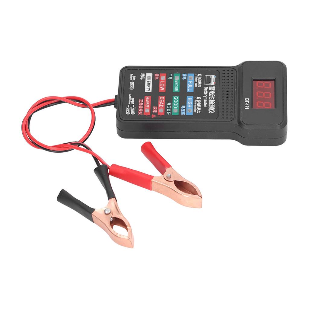 BT 171 Automotive Alternator Tester 12V Digital Auto Battery Analyzer for Truck Motorcycle SUV Boat