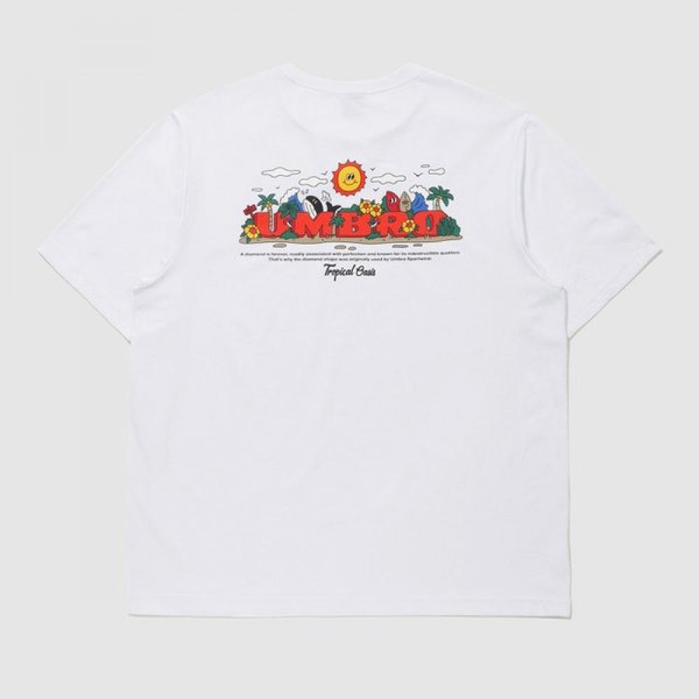 Umbro [25Th S S] Tropical oaSiS LeTTering freSh T ShirT uq223crS55