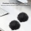 2PCS Mic Pop Filter Ambient Noise Reduction Furry Microphone Windscreen Improve Sound Quality