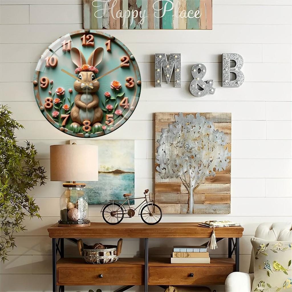 12 Inch Diameter Glass Wall Clock Considered Essential for Modern Home Staging