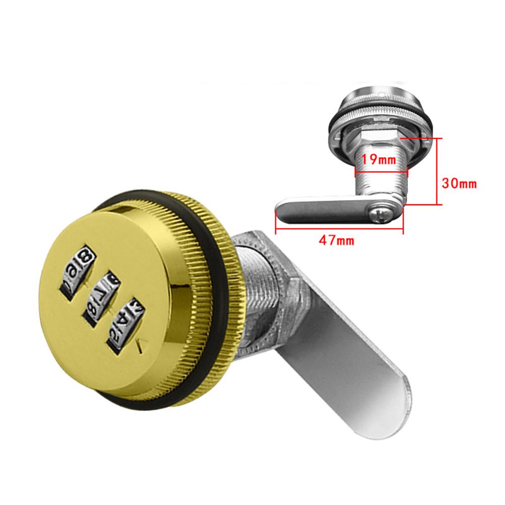 For Office For Home For School Password Lock Cabinet Lockers 3 Digital Code Box Lock Combination Lock Mail Lock