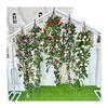 Love Lotus 12 branches Rose Art Mural Fleur de Soie Décoration Suspendue Pour Mariages et Photographie